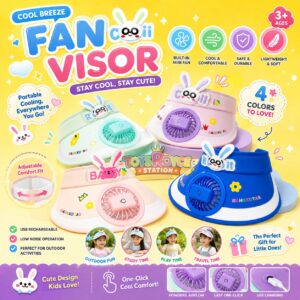 Fan Visor Stay Cool Stay Cute